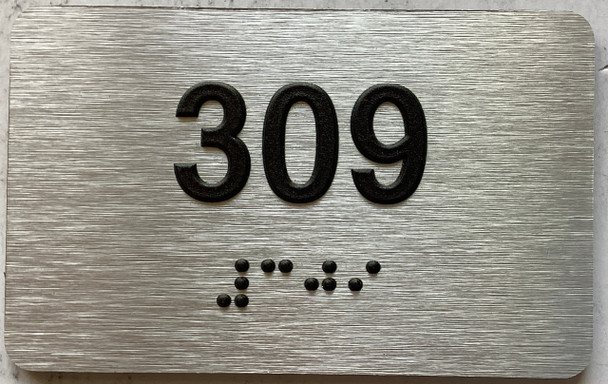ADA APARTMENT NUMBER 309 SIGN