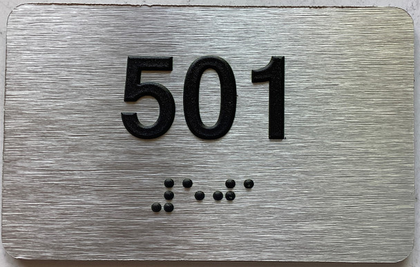 ADA APARTMENT NUMBER 501 SIGN