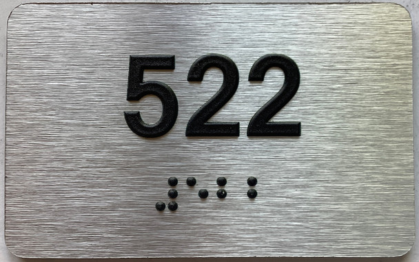 ADA APARTMENT NUMBER 522 SIGN