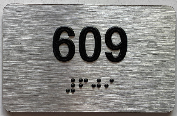 ADA APARTMENT NUMBER 609 SIGN