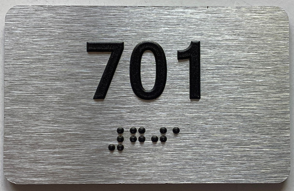ADA APARTMENT NUMBER 701 SIGN