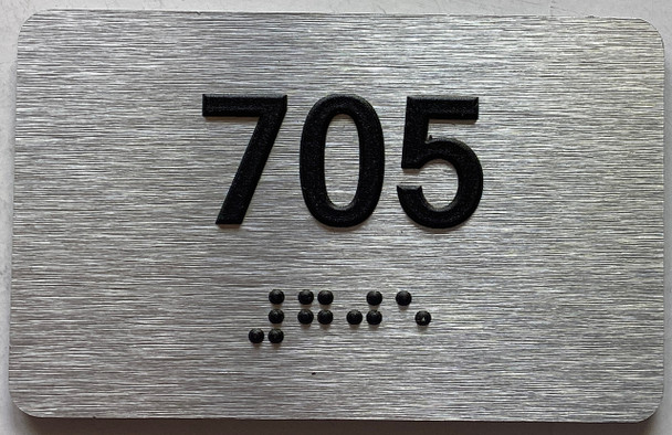 ADA APARTMENT NUMBER 705 SIGN