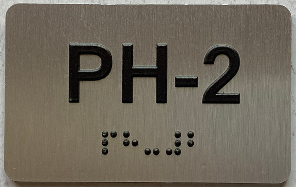 ADA APARTMENT NUMBER PH-2 SIGN