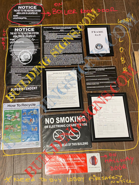 ALL HPD SIGNS TO REMOVE HPD VIOLATION