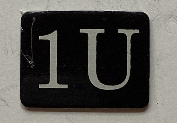 1U Floor Mailbox Number