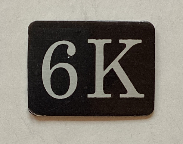 6K Floor Mailbox Number