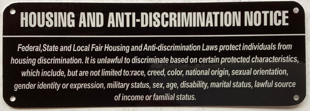 NYC Housing And Anti Discrimination Notice