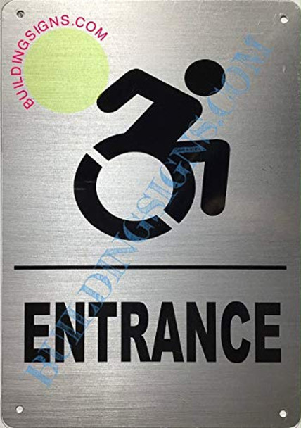 SIGN Entrance  (Aluminium-Rust Free,Silver,  ) SIGN Entrance  (Aluminium-Rust Free,Silver,  )