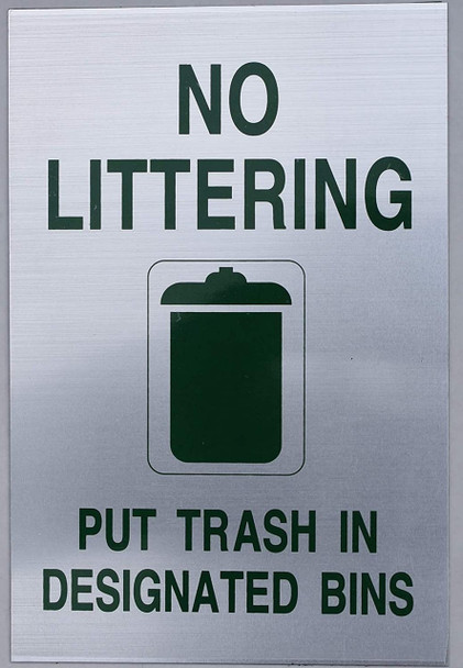 NO LITTERING NO LITTERING