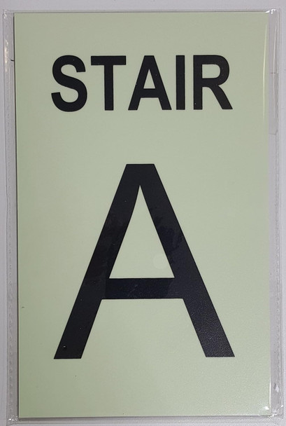 STAIR A Sign GLOW IN THE DARK