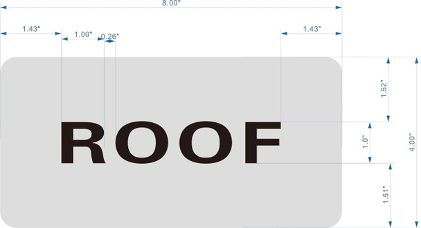 Glow-In-the-Dark -Photoluminescent , Aluminum, double sided tape Signage