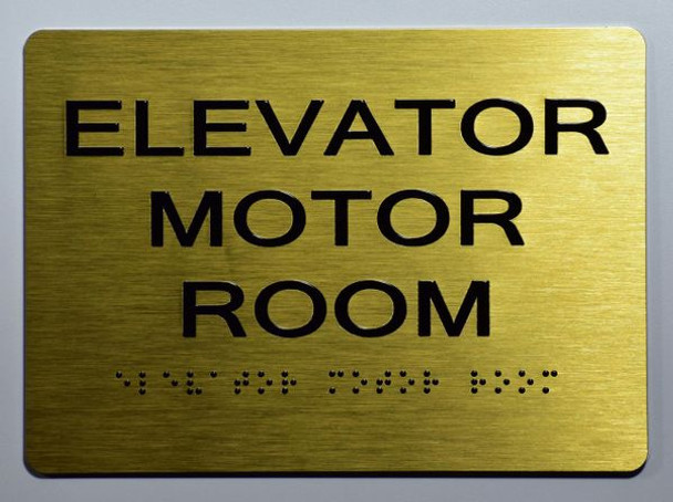 ADA ELEVATOR MOTOR ROOM SIGN