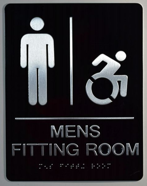 ADA MEN'S ACCESSIBLE FITTING ROOM SIGN