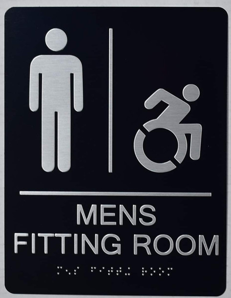ADA MENS ACCESSIBLE FITTING ROOM SIGN