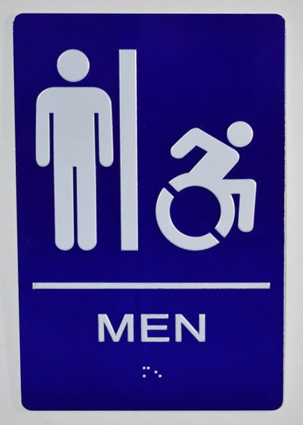 ADA CA MEN RESTROOM ACCESSIBLE SIGN
