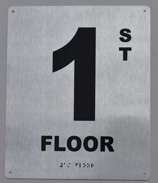 ADA FLOOR NUMBER STAR 1 SIGN