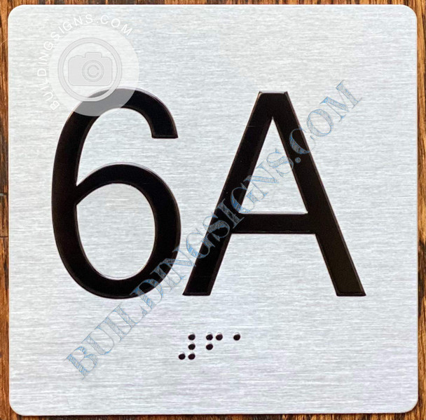ADA APARTMENT NUMBER 6A SIGN