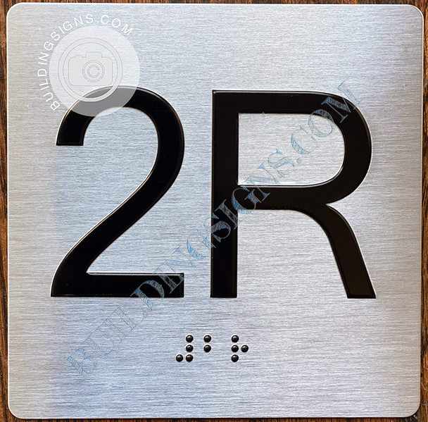 ADA APARTMENT NUMBER 2R SIGN