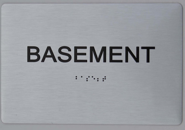 ADA FLOOR NUMBER WITH RAISED LETTERS SIGN