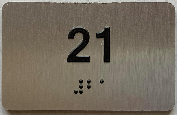 ADA APARTMENT NUMBER - UNIT NUMBER SIGN
