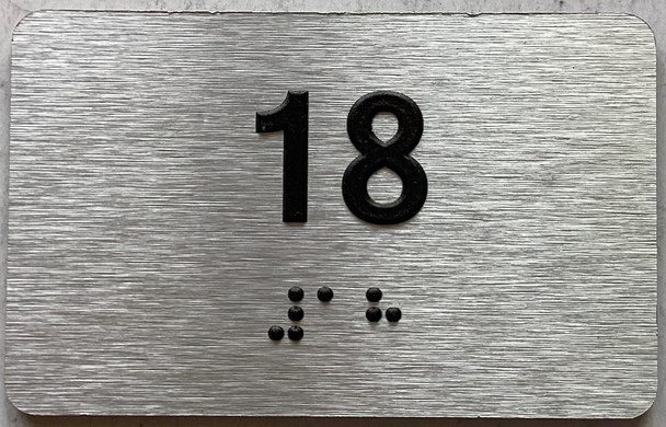 ADA APARTMENT NUMBER - UNIT NUMBER SIGN