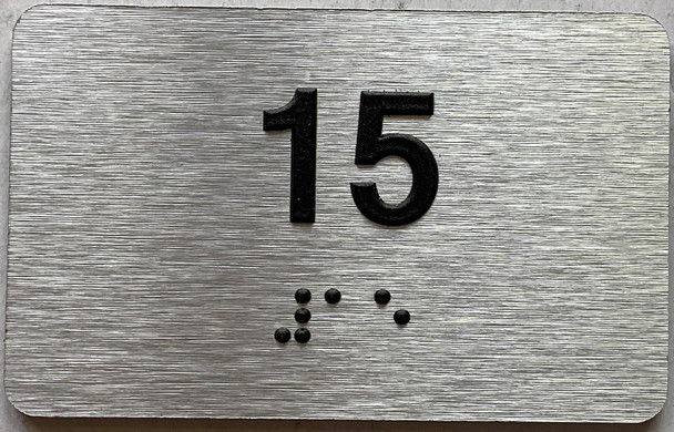 ADA APARTMENT NUMBER - UNIT NUMBER SIGN