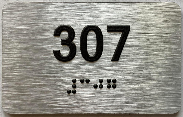 ADA APARTMENT NUMBER - UNIT NUMBER SIGN
