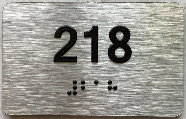 ADA APARTMENT NUMBER - UNIT NUMBER SIGN