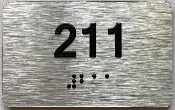 ADA APARTMENT NUMBER - UNIT NUMBER SIGN