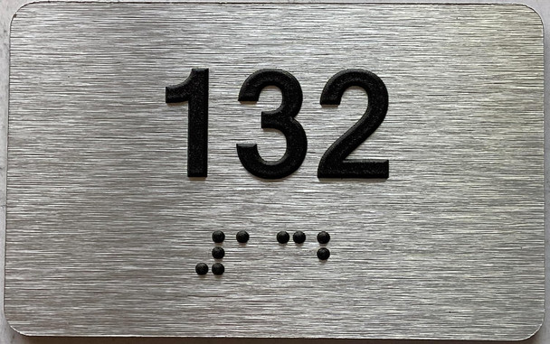 ADA APARTMENT NUMBER - UNIT NUMBER SIGN