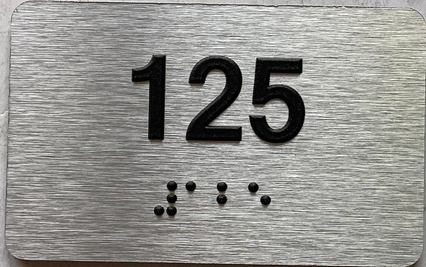 ADA APARTMENT NUMBER - UNIT NUMBER SIGN