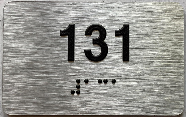 ADA APARTMENT NUMBER - UNIT NUMBER SIGN