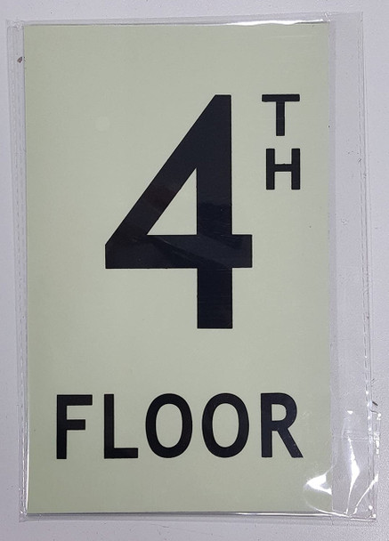 Floor number 4 Sign HEAVY DUTY / GLOW IN THE DARK "FLOOR NUMBER" SIGN HEAVY DUTY Floor number 4 Sign HEAVY DUTY / GLOW IN THE DARK "FLOOR NUMBER" SIGN HEAVY DUTY