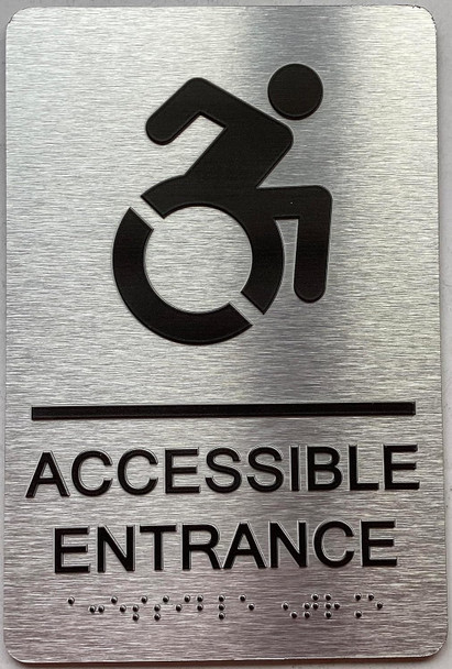 ADA ACCESSIBLE ENTRANCE SIGN