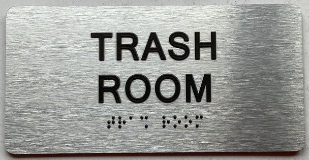 ADA TRASH ROOM SIGN