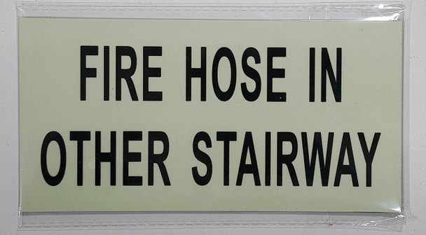 FIRE HOSE IN OTHER STAIRWAY HEAVY DUTY / GLOW IN THE DARK "BASEMENT" SIGN HEAVY DUTY FIRE HOSE IN OTHER STAIRWAY HEAVY DUTY / GLOW IN THE DARK "BASEMENT" SIGN HEAVY DUTY