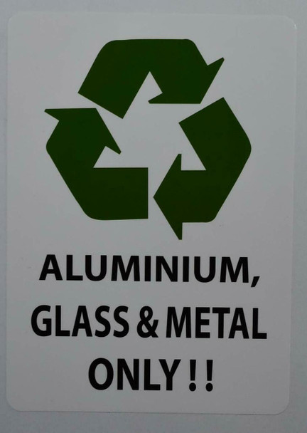 Aluminum Glass and Metal ONLY Sticker Aluminum Glass and Metal ONLY Sticker