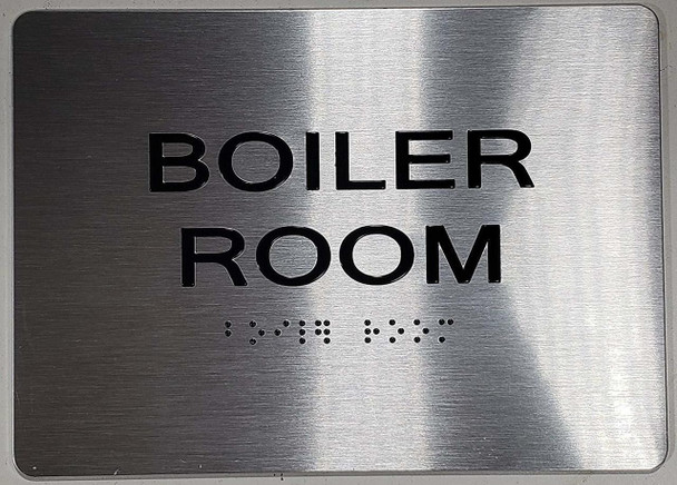 Boiler Room -Braille with Raised Tactile Graphics and Letters