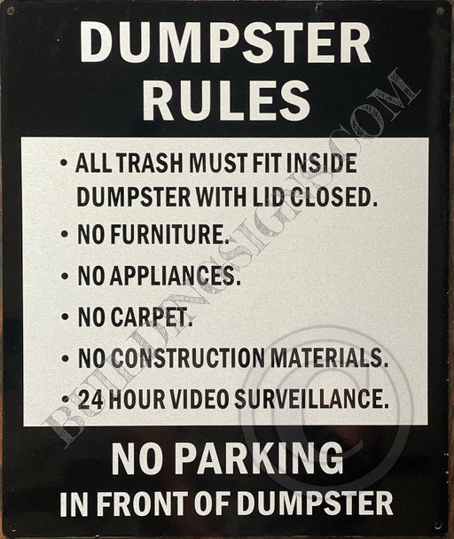 Dumpster Rules Dumpster Rules