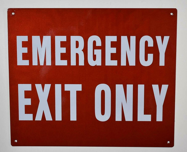 Emergency EXIT ONLY Sign
