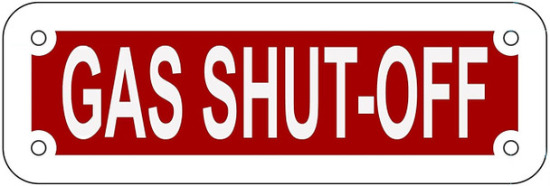GAS SHUT OFF SIGN