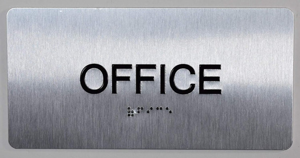 Office Sign-Tactile Signs  Silver-Tactile Touch Braille Sign-Tactile Signs Office Sign-Tactile Signs  Silver-Tactile Touch Braille Sign-Tactile Signs