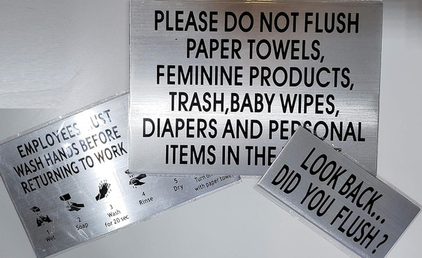 Restaurant Restroom Signs Set Restaurant Restroom Signs Set