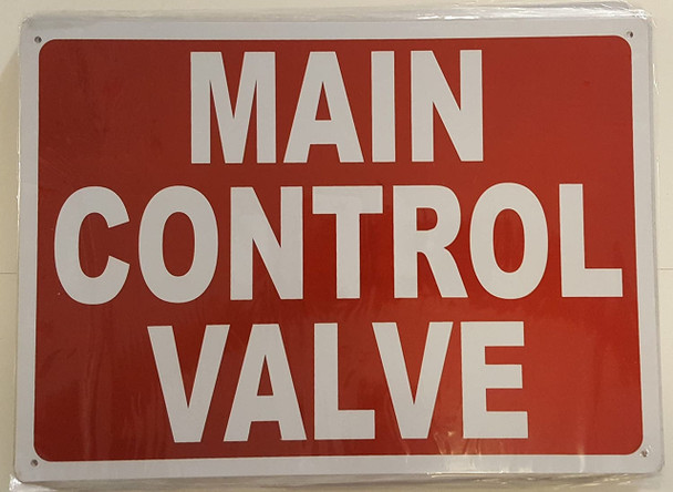 MAIN CONTROL VALVE SIGN