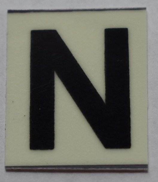 PHOTOLUMINESCENT DOOR NUMBER N SIGN PHOTOLUMINESCENT DOOR NUMBER N SIGN