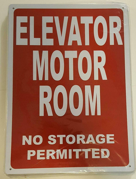 ELEVATOR MOTOR ROOM SIGN ELEVATOR MOTOR ROOM SIGN