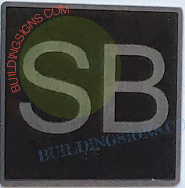 ELEVATOR FLOOR NUMBER SB- ELEVATOR JAMB PLATE FLOOR SB