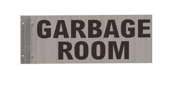 Garbage Room-Two-Sided/Double Sided Projecting, Corridor and Hallway