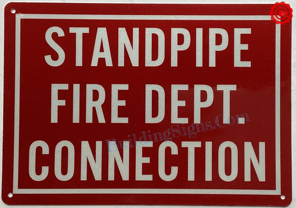 STANDPIPE FIRE DEPARTMENT CONNECTION SIGN