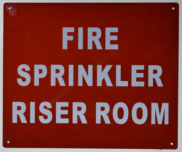 FIRE SPRINKLER RISER ROOM SIGN